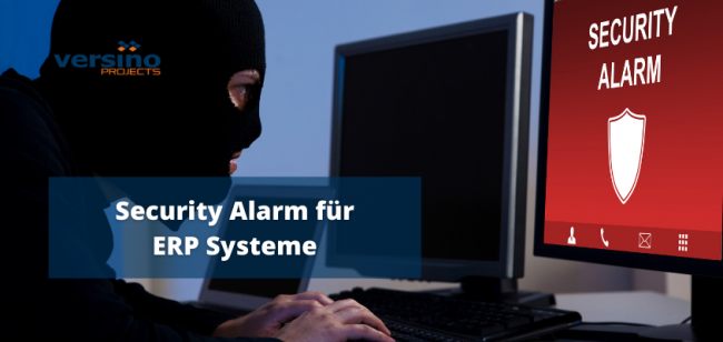 Security alarm for ERP systems