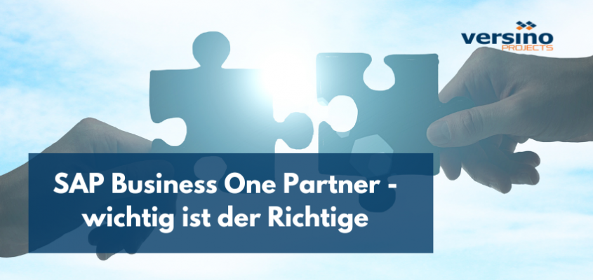 SAP Business One Partner - wichtig ist der Richtige