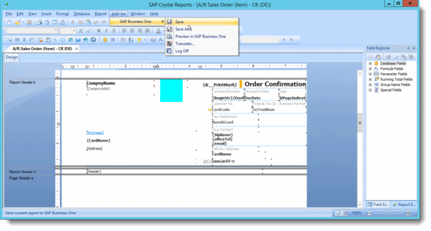 SAP Business One - Reporting