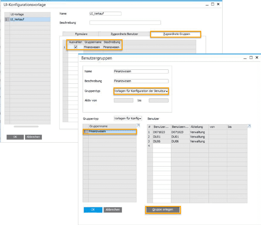 SAP Business One Configuration Template