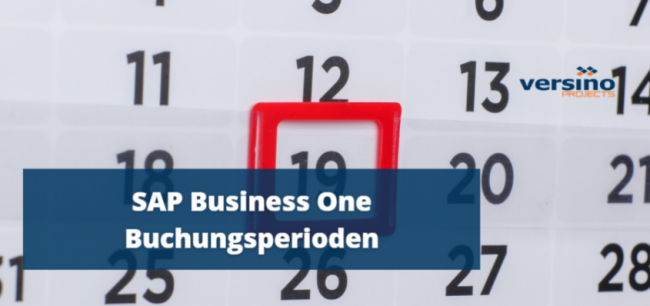 SAP Business One Buchungsperioden