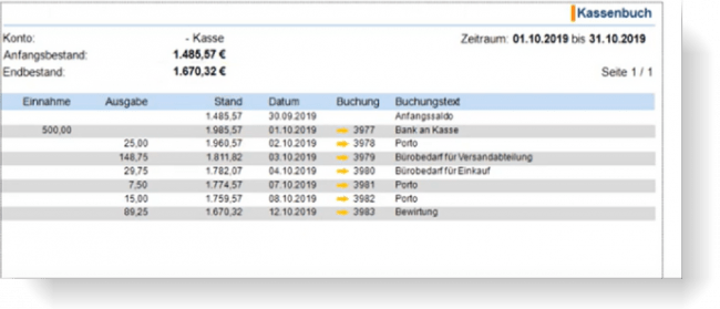 Kassenbuch SAP B1 Finanzbuchhaltung Kassenbuch SAP Business One Finanzbuchhaltung
