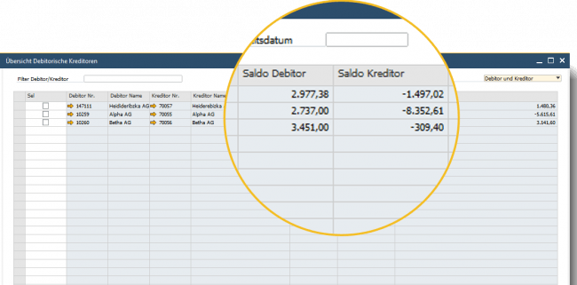 Netting  SAP Business One Finanzbuchhaltung Netting  SAP Business One Finanzbuchhaltung