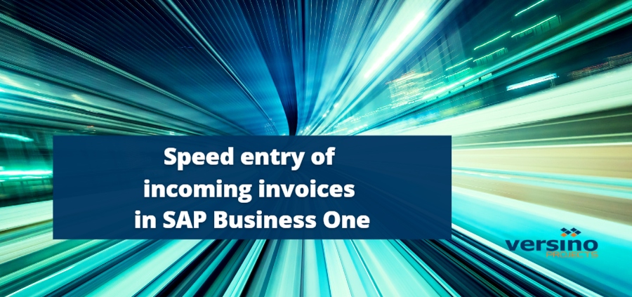 Quickly capture purchase invoices in SAP Business One.
