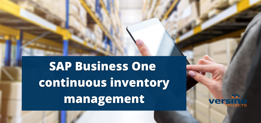 Continuous inventory management in SAP Business One