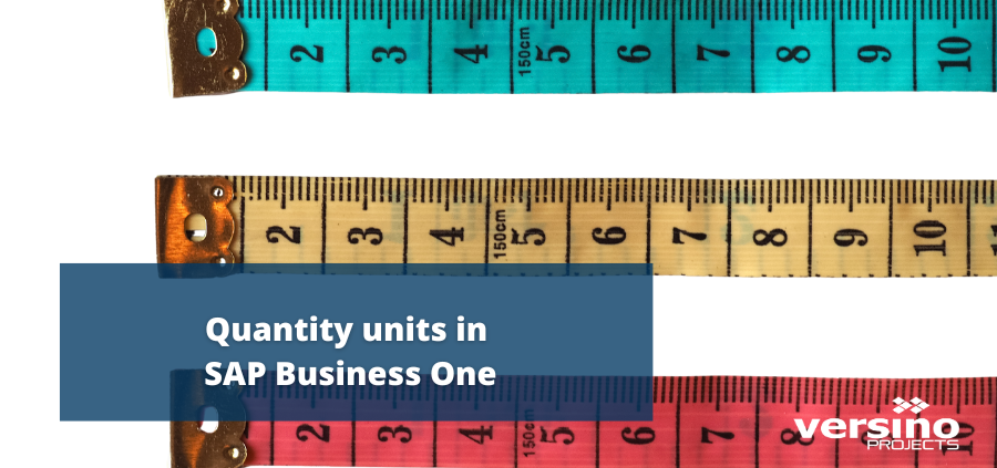Units of measure in SAP Business One